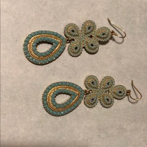 Stella & Dot Turquoise Capri earrings